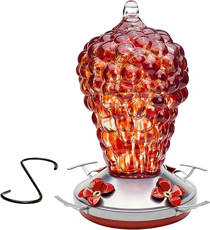 Amazon Com Best Home Products Hummingbird Feeder Blown Glass
