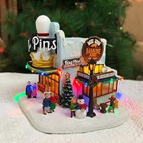 Amazon.com: MOMENTS IN TIME Christmas Village Building, King Pins ...
