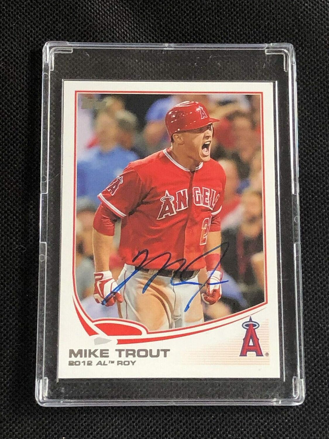 Mike Trout 2013 Topps Signed Autographed Card 338 Angels Steiner