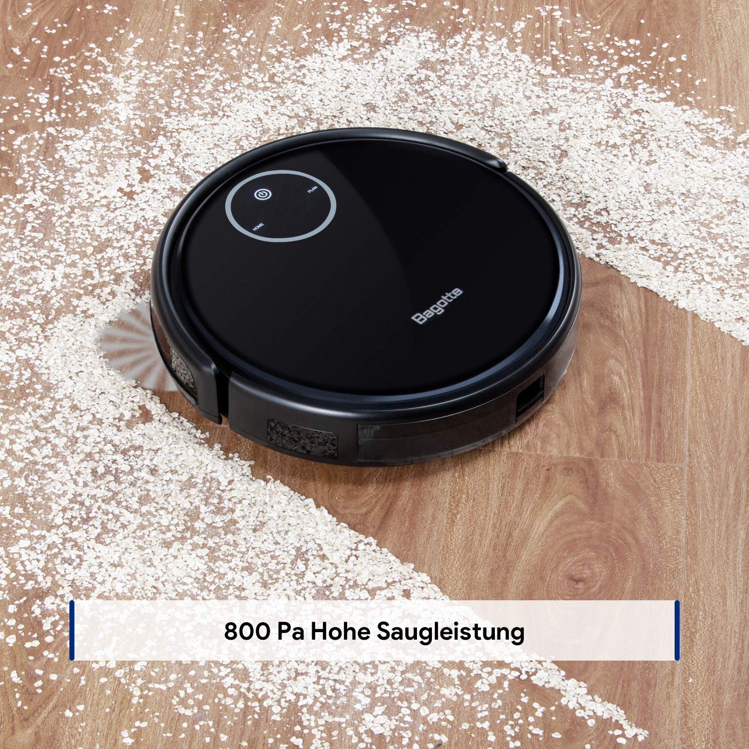 Seitenbürsten und Ladeatation für Fliesen Saugroboter mit ...