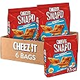 Cheez-It Snap'd Cheese Cracker Chips, Thin Crisps, Lunch Snacks, Cheddar Sour Cream and Onion, 45oz Case (6 Bags)