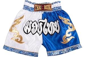 MUAY NATION Muay Thai Shorts for Kids (2 Years - 12 Years) Girls Boys Boxing Trunks for Kickboxing MMA