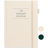 JUBTIC Therapy Journal - Self-Care and Mental Health Journal for Women with Monthly Reflection, Hardcover Life Planner and Healing Journal with Prompts for Daily Gratitude (A5 size)-Beige