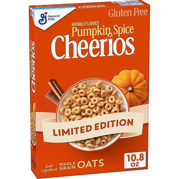 PUMPKIN SPICE CHEERIOS, GLUTEN FREE BREAKFAST CEREAL, 10.8...