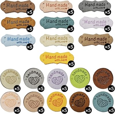 DALAETUS 100 Pcs Colorful Handmade Tags Set for Crafts & Sewing