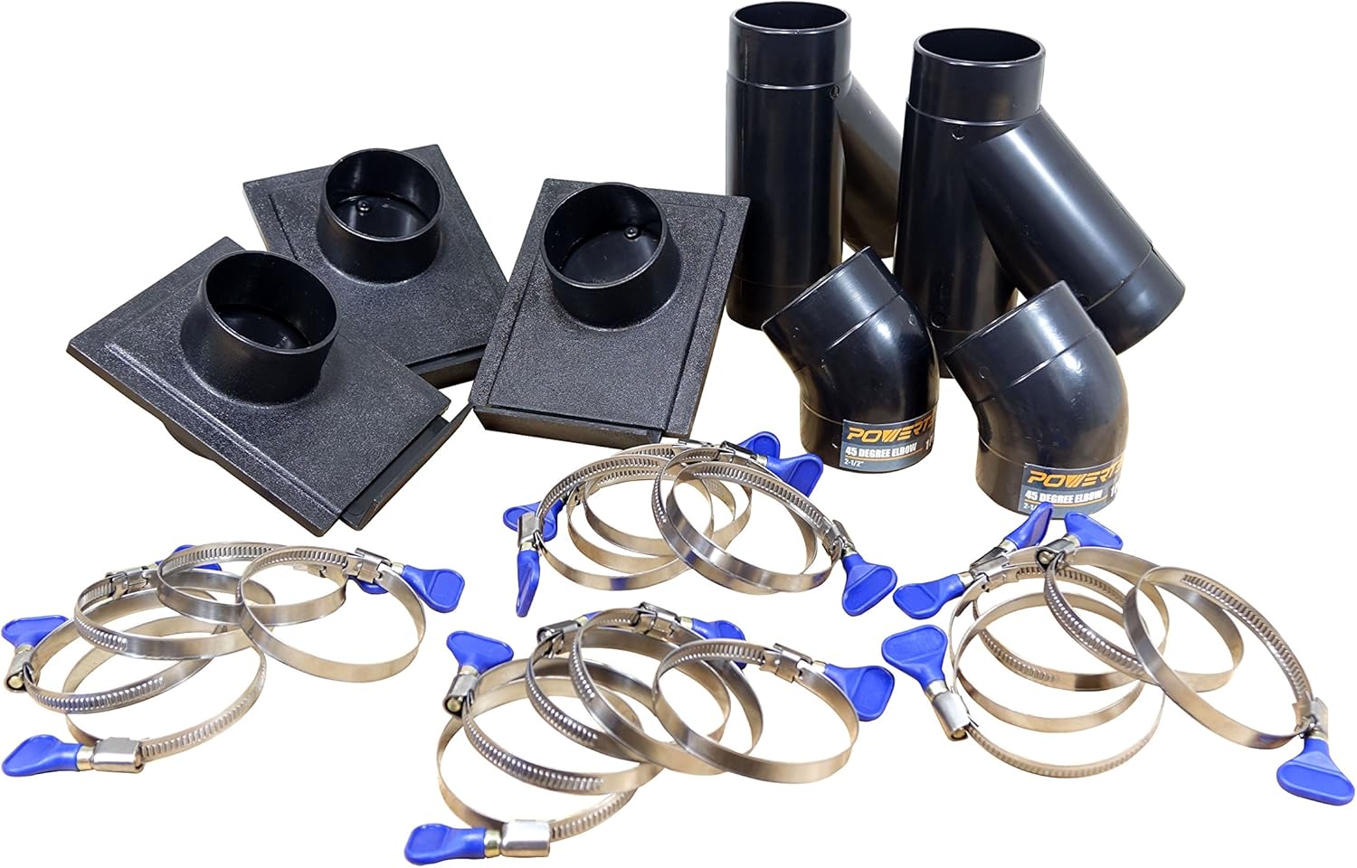 POWERTEC 70200 2-1/2" Three-Machine Dust Collection Kit: Home Improvement