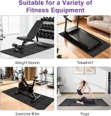 Vanexiss Treadmill Mat 156x75x0.6cm Foldable Waterproof Anti-Slip view 2