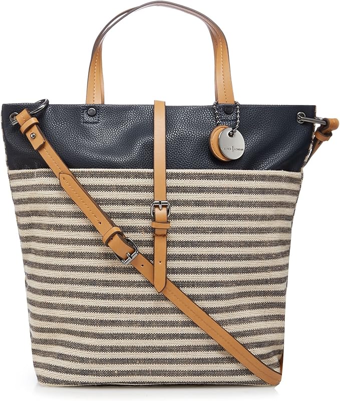 J By Jasper Conran Womens Navy Stripe Shopper Bag From Debenhams Size