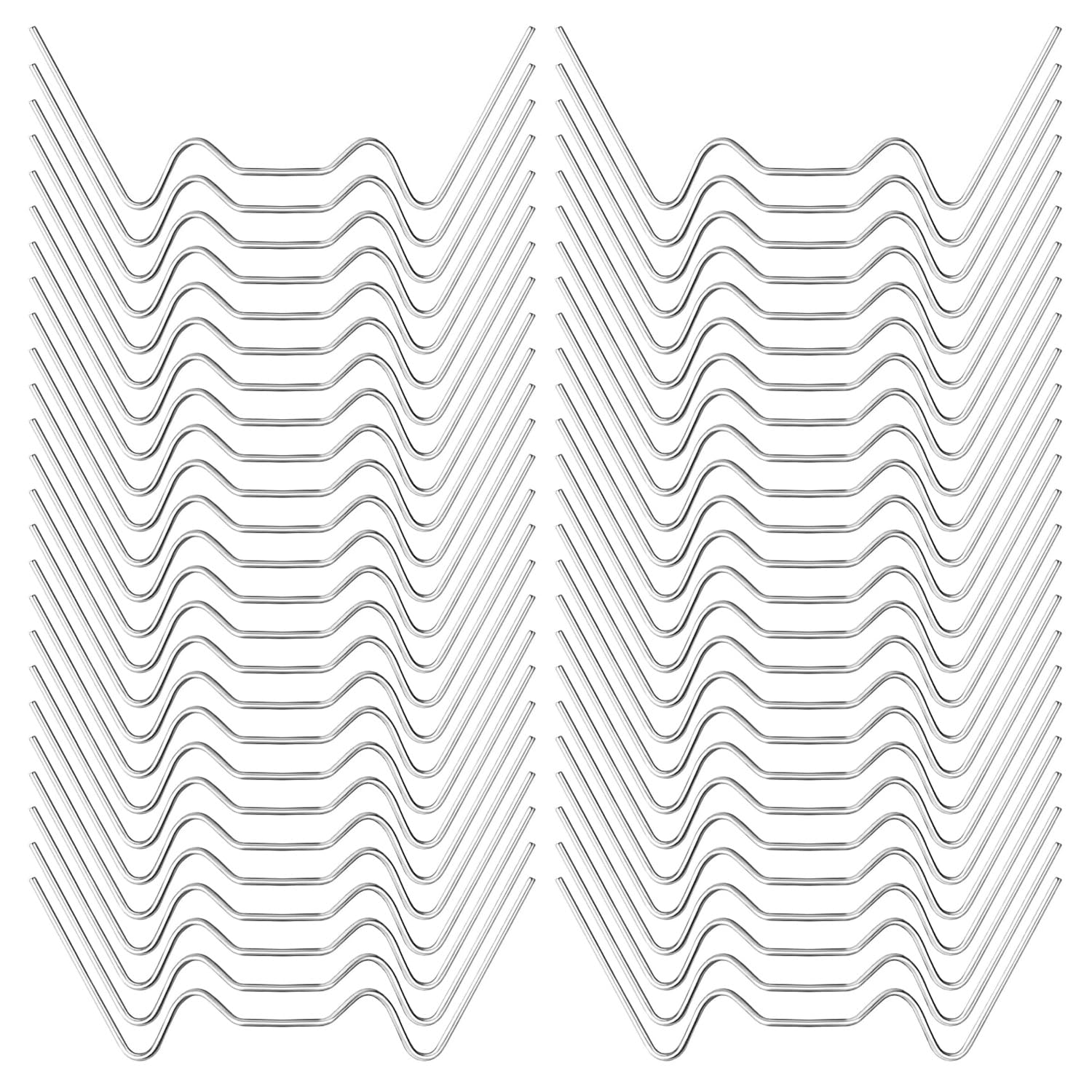 100pcs Greenhouse Glass Clips W Clips for Greenhouse Glass Panes, W Spring Clips Greenhouse Clips for Glass, Greenhouse Glazing Clips Window Clips for Greenhouse, Green House Glass Clips Fixings