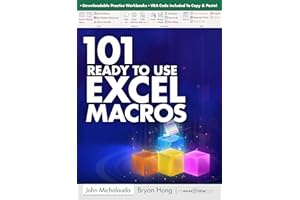 101 Ready To Use Microsoft Excel Macros (101 Excel Series Book 2)