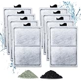 Zuqqony 8 Pack PF-L Filter Cartridges Compatible with Top Fin Silenstream PF20, PF30, PF40 and PF75 Power Filters, Remplacement Aquarium Carbon Cartridge with Zeolite