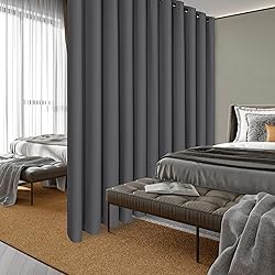 Hiasan Room Divider Blackout Curtains,Extra Wide