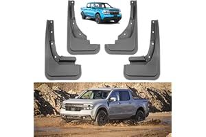 ECARZO Mud Flaps for 2022 2023 2024 Ford Maverick Accessories, All Weather Guard Mud Guards Splash Front & Rear 4pc Set