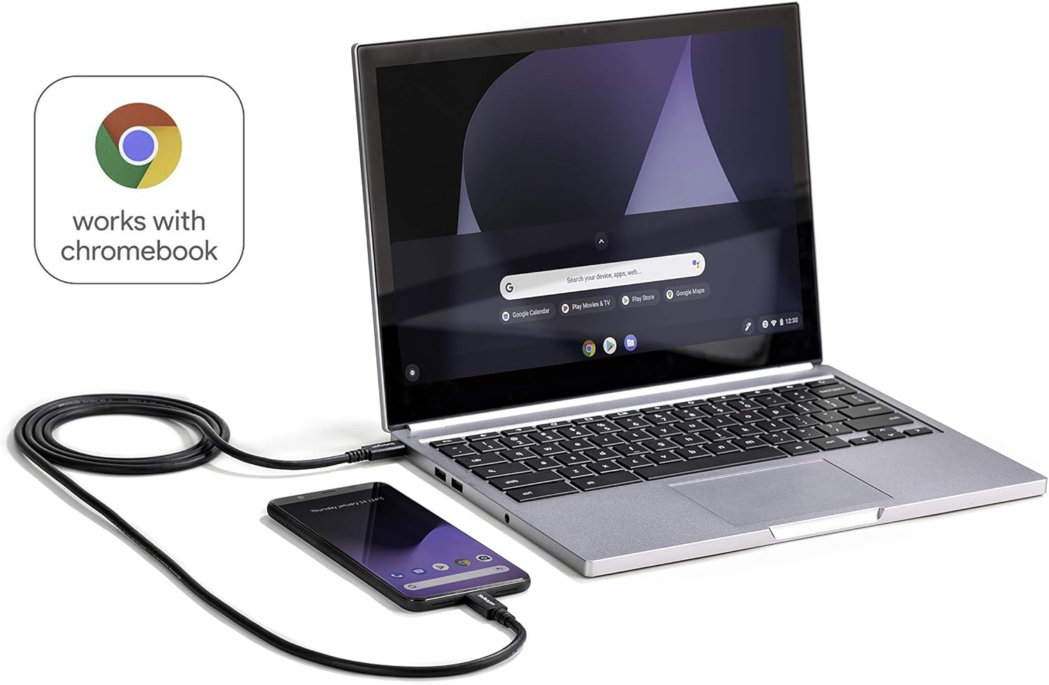 StarTech.com USB C to USB C Cable, 6 ft / 1.8m, 5A PD, USB-IF Certified, M/M, USB 3.0 5Gbps, USB C Charging Cable - Image 5