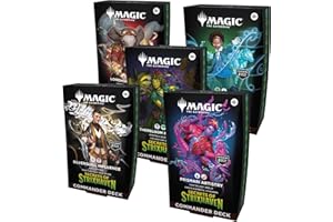 Magic: The Gathering Secrets of Strixhaven Commander Deck Bundle - Includes All 5 Decks (Silverquill Influence, Prismari Arti