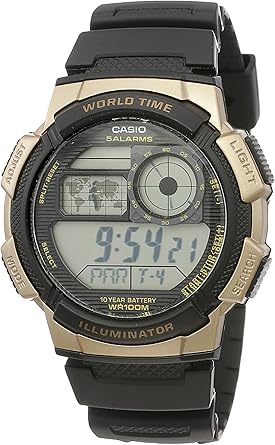 Casio Reloj Digital para Hombre de Cuarzo con Correa en Caucho AE-1000W-1A3