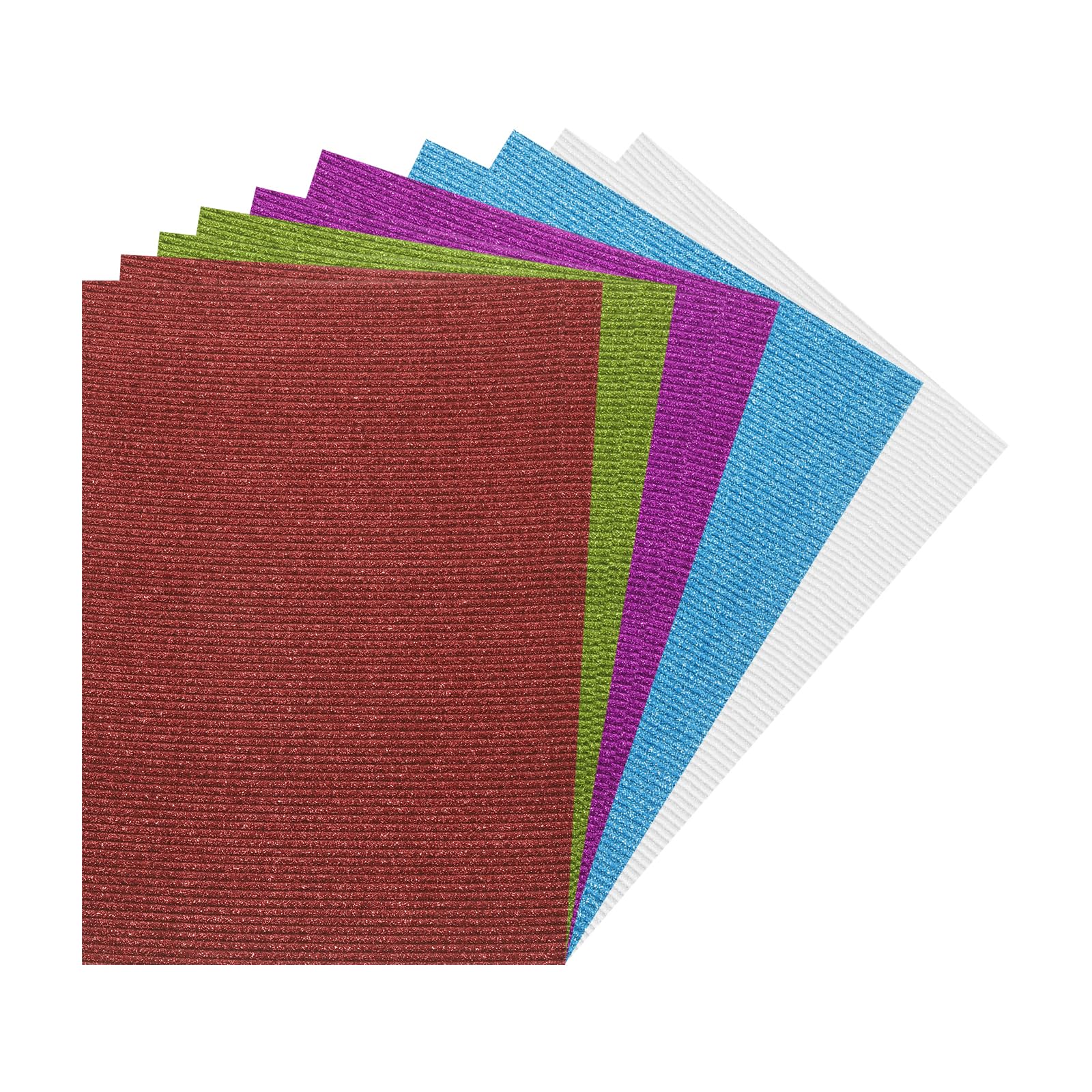 Rebower Corrugated Cardboard Paper Sheets, Corrugated Paper Cardboard Inserts [for Craft and DIY Projects] - 11.8x8.3 Inch/Mixed Color/20 Pcs