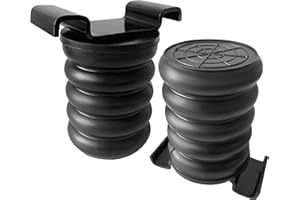 SUSUPACi SSR-610-47 Rear Suspension Spring, Rear Air Helper Springs Fit for Toyota Tundra, Toyota Tacoma, Nissan Frontier, Nissan Titan （1 Pair Black)