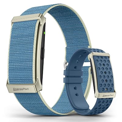 EnergyPort Smart Bracelet with Blood Oxygen/Blood Pressure Monitor, 60-Day Battery Health Fitness Tracker with 2 Bands,Lifetime Membership,Activity Tracking Heart Rate Sleep Monitor for Android iOS