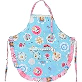 Kids Kitchen Cotton Apron with Pocket, Child Apron for Cooking Painting