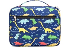 JIANYA Bible Cover for Boys Kids Bible Case Carrying Book Case Church Bag Bible Protective Bag with Handle and Zippered Pocket Childrens Book Protector Journaling Storage Organizer Dinosaur
