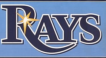 Amazon York Wallcoverings タンパベイ レイズmlb野球チームのファンスポーツ壁紙ボーダーモダンデザイン ロール15 X 6 壁紙