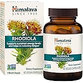 Himalaya Rhodiola Rosea - Herbal Energy Supplements for Supporting Stress Relief, Energy, and Exercise Endurance - Vegan, Gluten Free, 250 mg, 60 Capsules