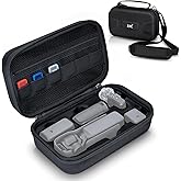 Hard Shell OSMO Pocket 3 Case, Portable EVA Protect Bag With 53.54" Long Strap & 3 MicroSD Card Cases for Xtra Muse DJI OSMO Creator Combo, Waterproof Accessories Storage Carry Case for Travel