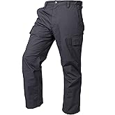 LAPG Men's Core Cargo Tactical Pants, Stretch Waistband, Lightweight & Durable Ripstop CCW Cargo Pants for Men