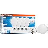 LEDVANCE 79284 Sylvania Non-Dimmable Semi-Directional Led Lamp, 8.5 W, 120 V, A19, Medium, 11000 Hr, 4 Pack, Daylight, 4 Coun