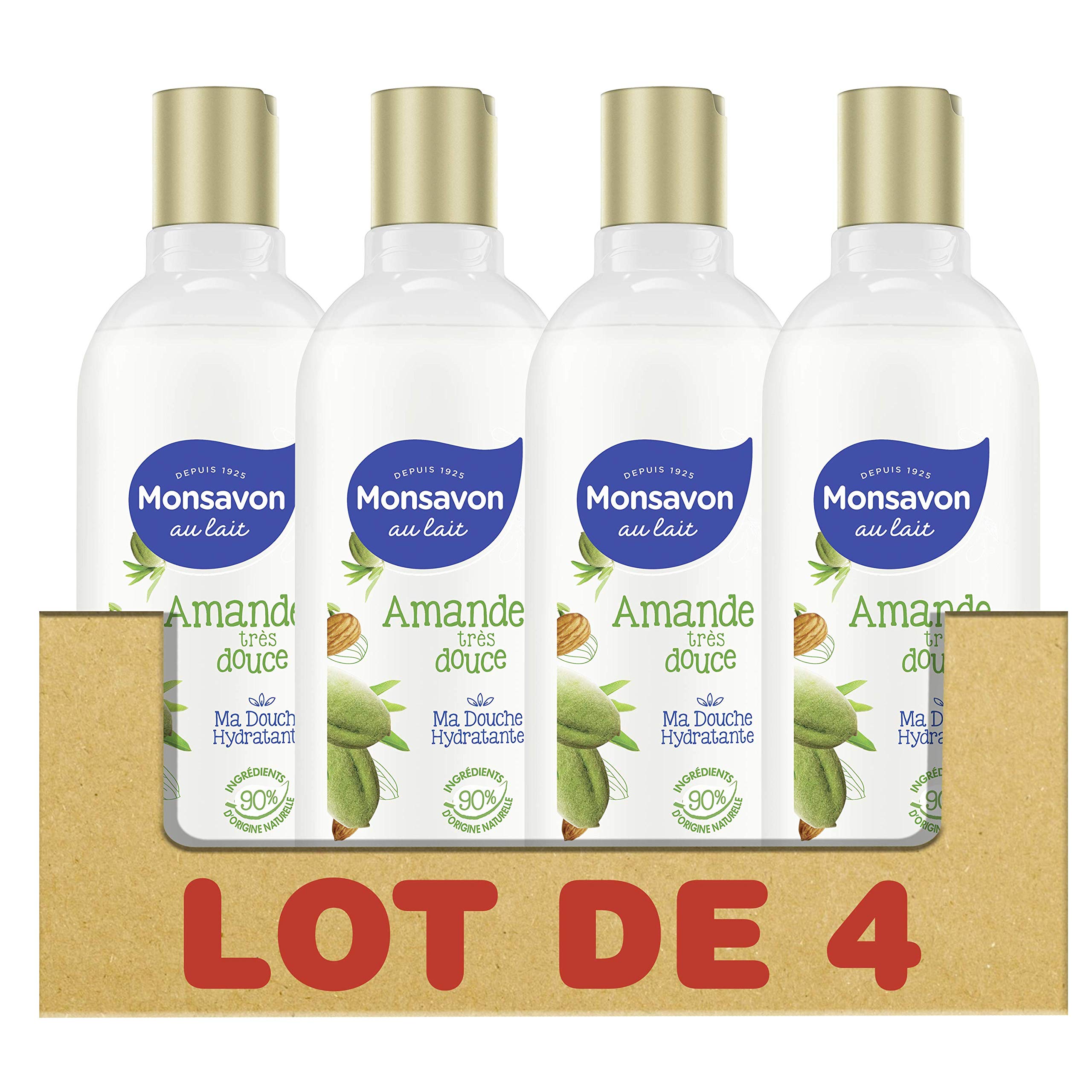 Monsoon Very Soft Almond Shower Gel 300 ml - Pack of 4