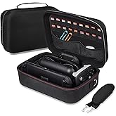 CoBak All-in-One Carrying Case for Nintendo Switch 2 (2025), with 18 Game Card Slots, Pro Controller Holder, Dock & Adapter Storage, Accessory Compartment, Portable Travel Bag, Black