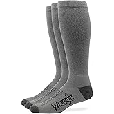 Wrangler Mens Ultra Dri Sorbtek Seamless Toe Tall Boot Socks 3 Pair Pack