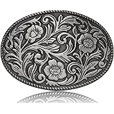 LYTOPTOP Antique Rose Belt Buckles for Western Texas Cowboy Cowgirls Christmas Halloween Gifts for Mens Women