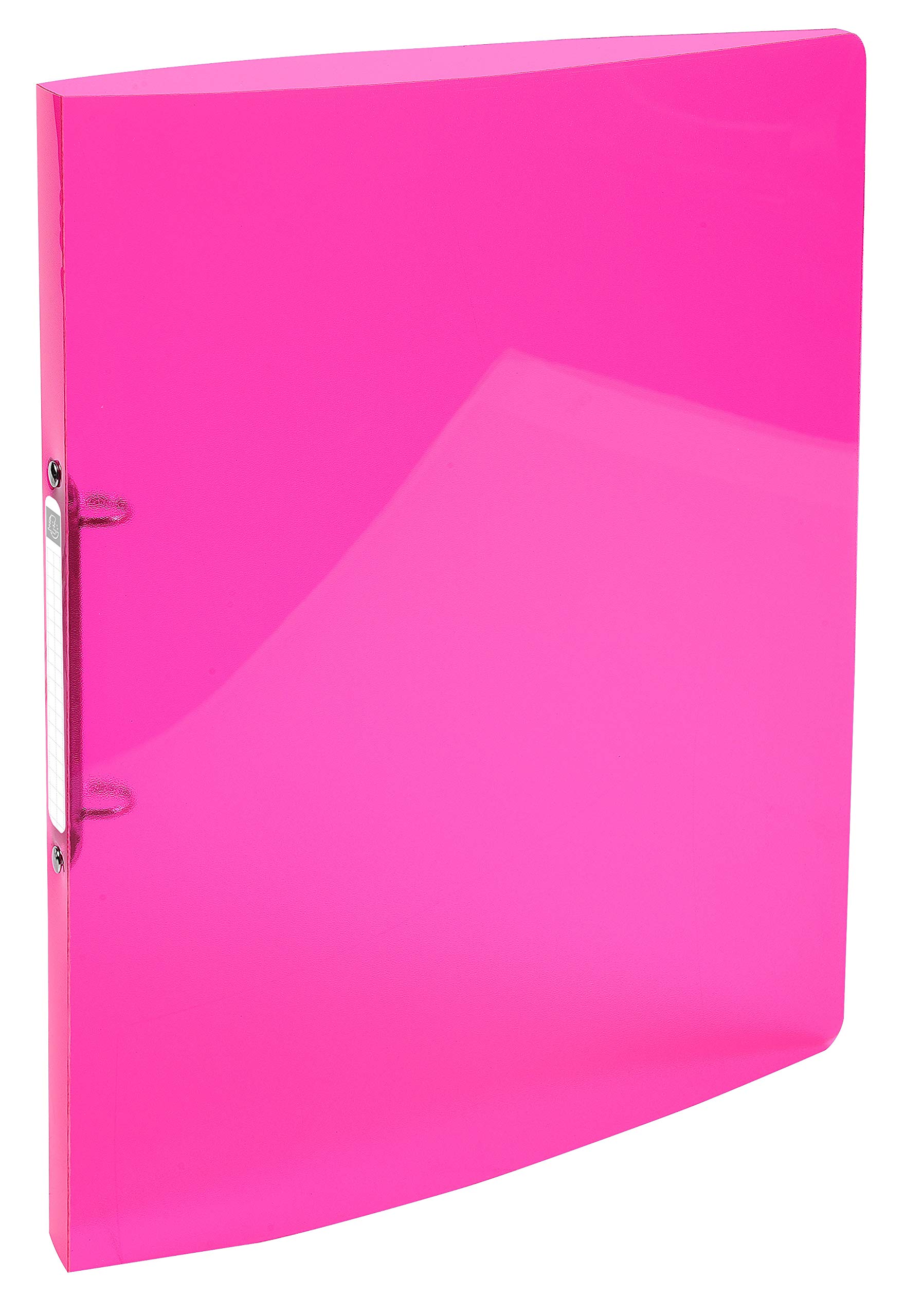 Exacompta - Ref 54674E - Iderama PP Flexible Cover Ring Binder - Suitable for A4 Documents, Made from Polypropylene, 2 Rings, 20mm Spine, 15mm Rings - Pink (Pack of 5)