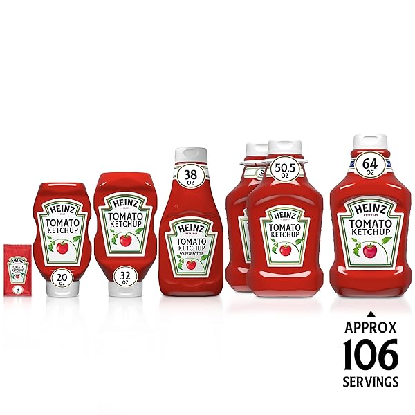 HEINZ TOMATO KETCHUP VALUE SIZE, 64 OZ BOTTLE