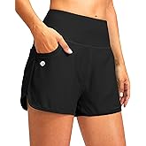 G Gradual Women's 3" High Waisted Swim Board Shorts with Pockets Quick Dry Swimsuit Bottoms Bathing Suit for Women with Liner