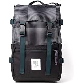 Topo Designs Rover Pack Classic Backpack, 1000D Nylon (Black/Grid) | Daily Daypack for Commutes, Travel, Hikes, Iconic Denver Design, About 20L Capacity, Laptop Sleeve, Compression Straps