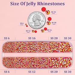 Resin Jelly Rhinestones for Crafting with B7000