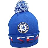RhinoxGroup Compatible with Chelsea Officially Licensed Soccer Beanie 04 Blue