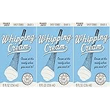 3 pack Trader Joe's Shelf Stable Tetra Grade A Whipping Cream 8 FL Oz (236 mL) Cream at the Ready When You Need It (UHT) Room