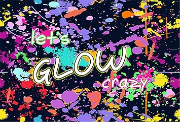 Amazon Com 7x5 Let S Glow In The Dark Birthday Backdrop For