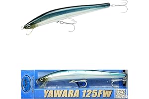 LUCKY CRAFT FlashMinnow 125 YAWARA, Saltwater Fishing Lures, Jerkbait Surf Fishing Accessories and Gear, Halibut and Bass Fishing Lures