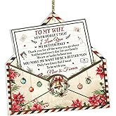 Hyturtle to My Wife Ornament 2025 – 5" Romantic Christmas Ornament for Wife – Cute Ornaments for Tree, Xmas Gifts for Wife from Husband – Best Holiday Keepsake, Unique Christmas 2025 Gift Ideas