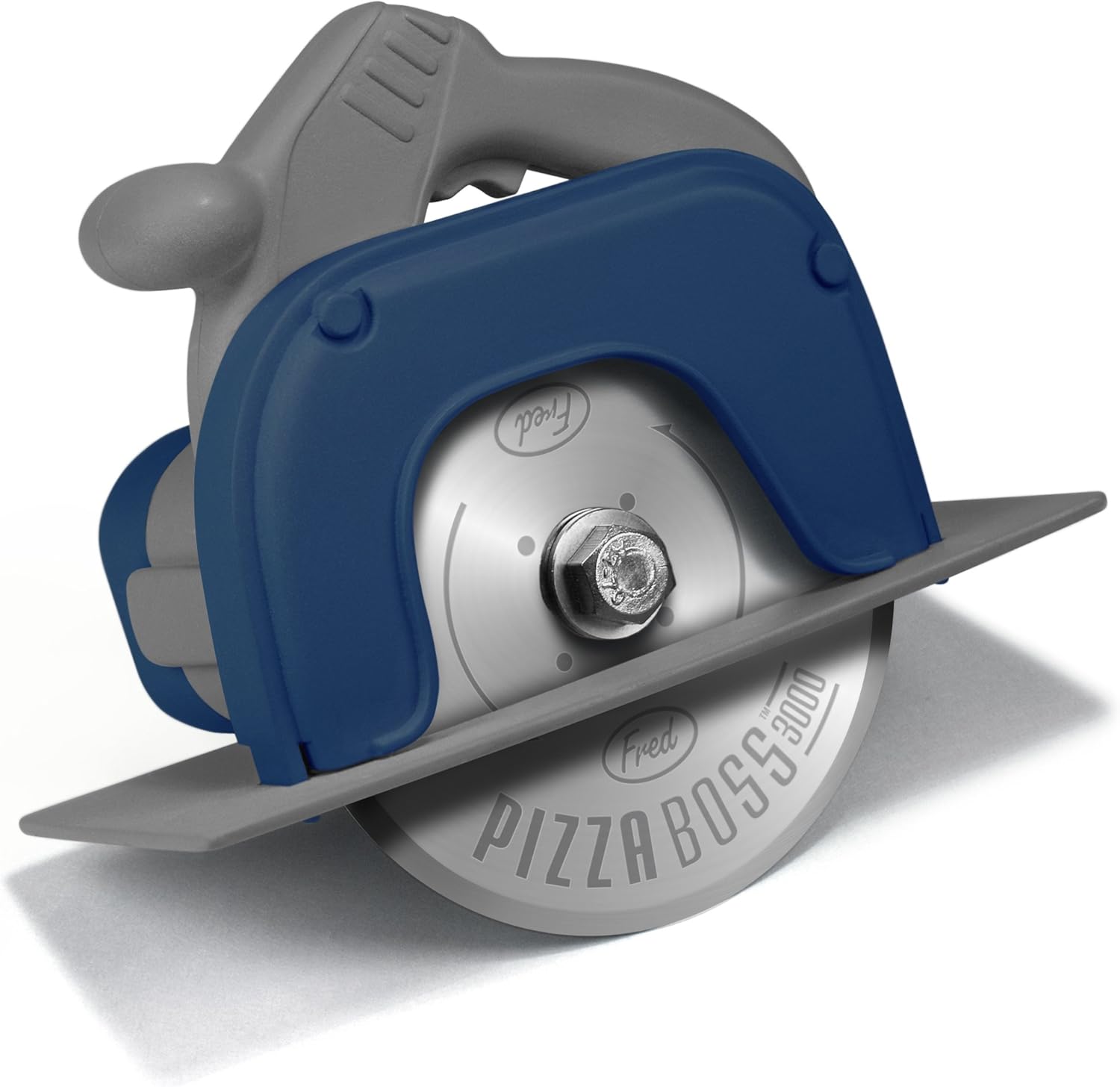 Fred and Friends BOSS 3000 Fred Circular Saw Pizza Wheel, Standard: Pizza Cutters: Kitchen & Dining