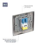British General BG NBNBTM1-01 Single Master Telephone Socket Black Nickel view 4