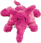 KONG Cozie Elmer Elephant Indoor Cuddle Squeaky Plush Toy Small