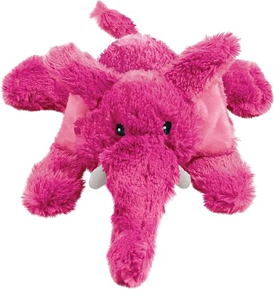 KONG Cozie Elmer Elephant Indoor Cuddle Squeaky Plush Toy Small