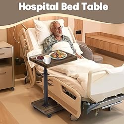 Aoligrace C Shaped End Table Adjustable