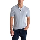 EXPRESS Men’s Sweater Polo – Modern Prep Short Sleeve Cotton Knit with Tipped Collar, Casual Workwear